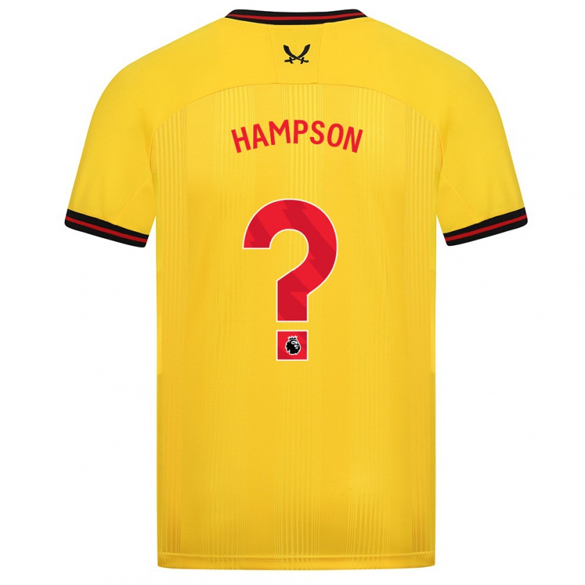 Kandiny Mujer Camiseta Owen Hampson #0 Amarillo 2ª Equipación 2023/24 La Camisa Chile