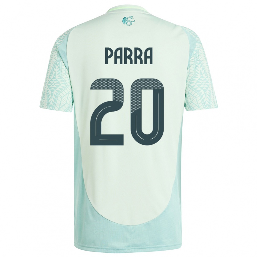 Kandiny Niño Camiseta México Rodrigo Parra #20 Lino Verde 2ª Equipación 24-26 La Camisa Chile