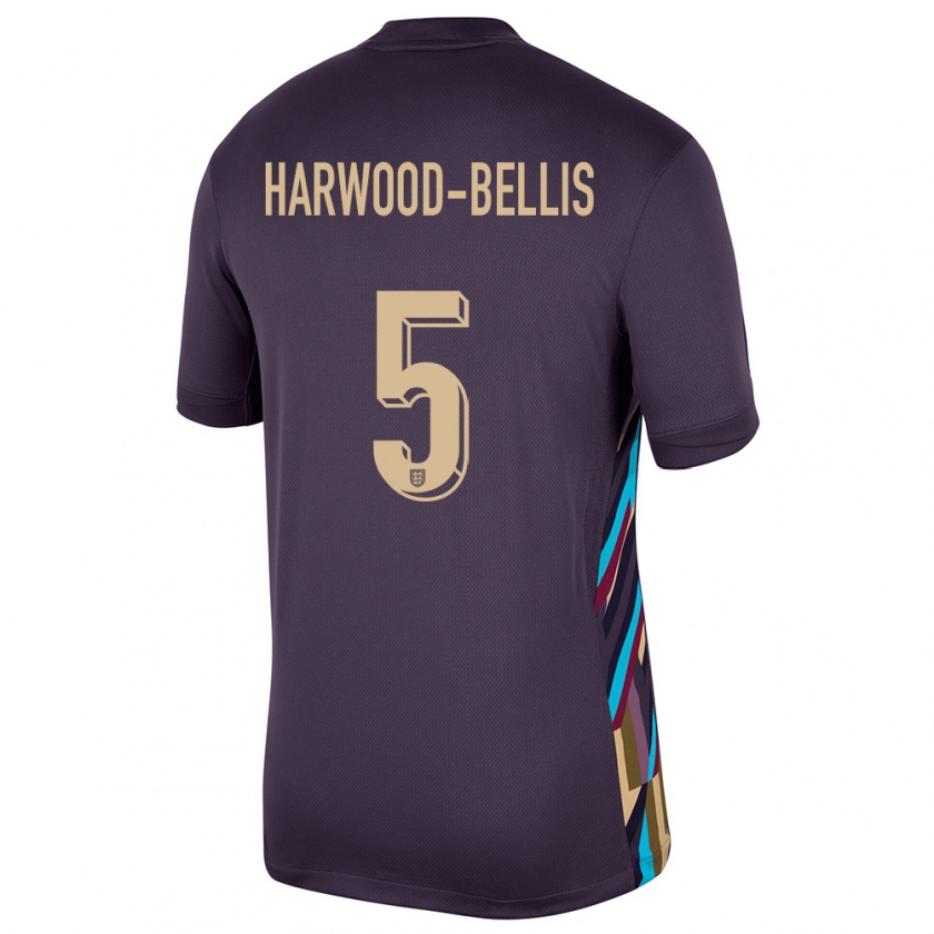 Kandiny Hombre Camiseta Inglaterra Taylor Harwood Bellis #5 Pasa Oscura 2ª Equipación 24-26 La Camisa Chile
