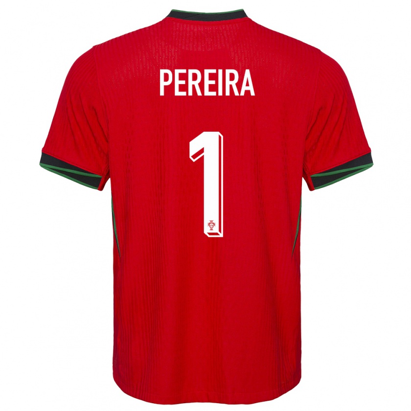 Kandiny Mujer Camiseta Portugal Ines Pereira #1 Rojo 1ª Equipación 24-26 La Camisa Chile