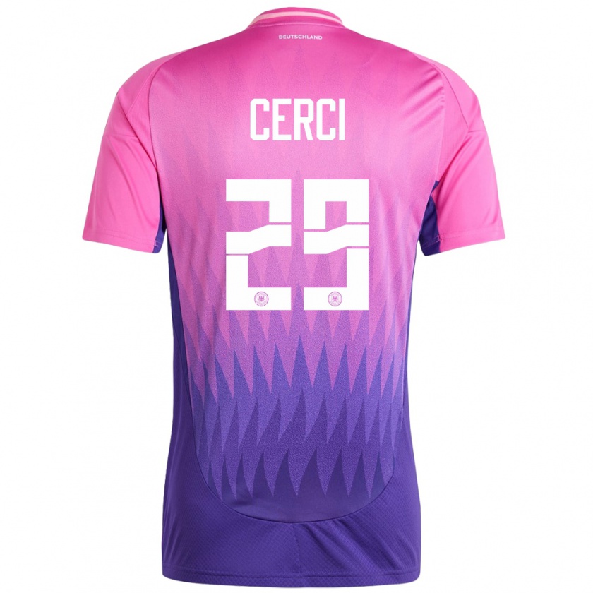 Kandiny Mujer Camiseta Alemania Selina Cerci #29 Rosado Morado 2ª Equipación 24-26 La Camisa Chile