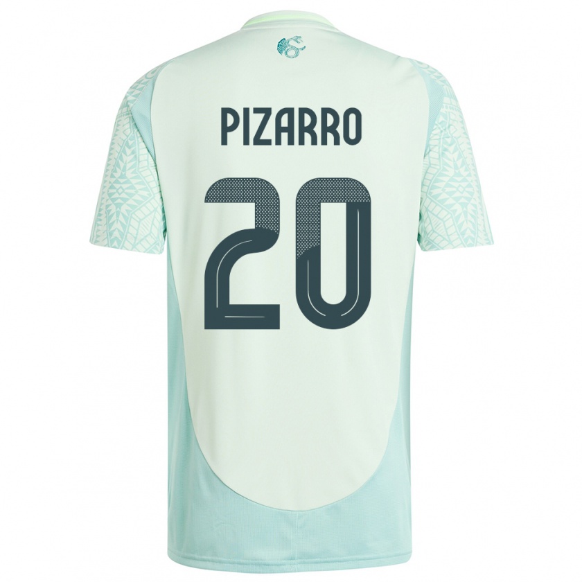 Kandiny Mujer Camiseta México Rodolfo Pizarro #20 Lino Verde 2ª Equipación 24-26 La Camisa Chile
