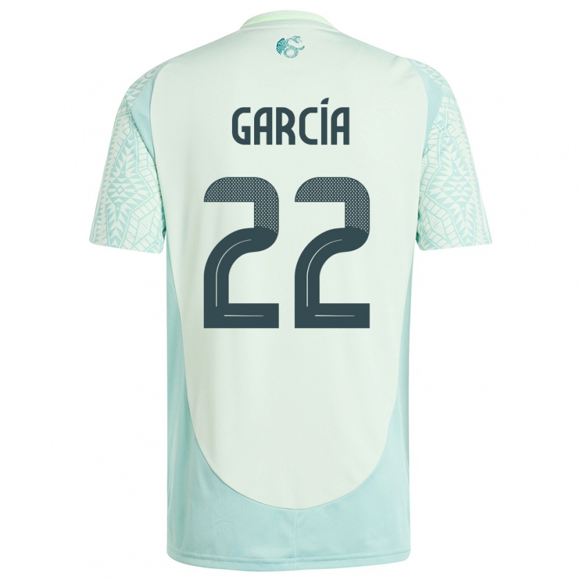 Kandiny Mujer Camiseta México Diana Garcia #22 Lino Verde 2ª Equipación 24-26 La Camisa Chile