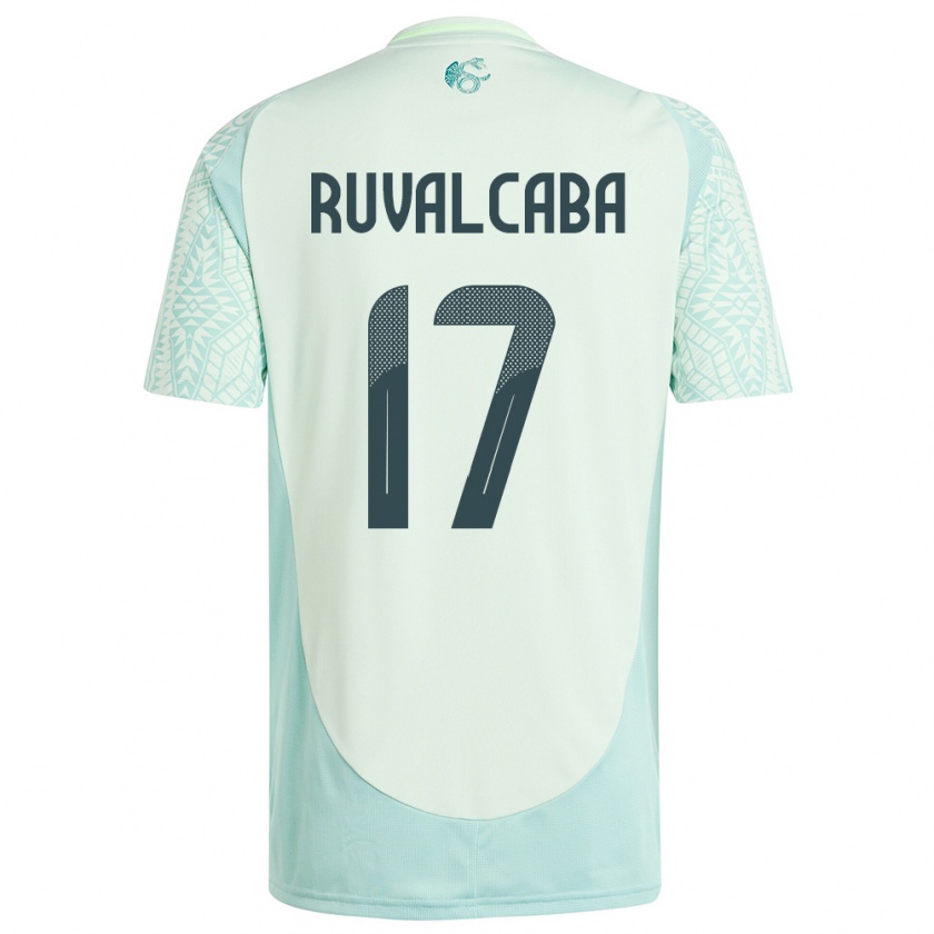 Kandiny Mujer Camiseta México Jorge Ruvalcaba #17 Lino Verde 2ª Equipación 24-26 La Camisa Chile
