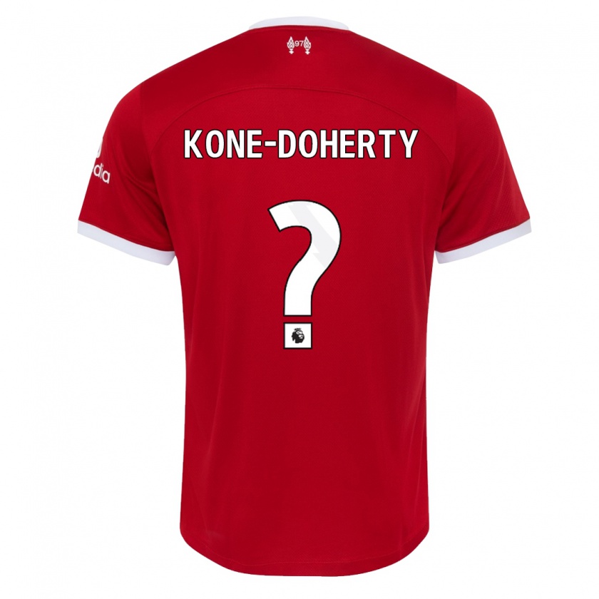 Kandiny Niño Camiseta Trent Kone-Doherty #0 Rojo 1ª Equipación 2023/24 La Camisa Chile