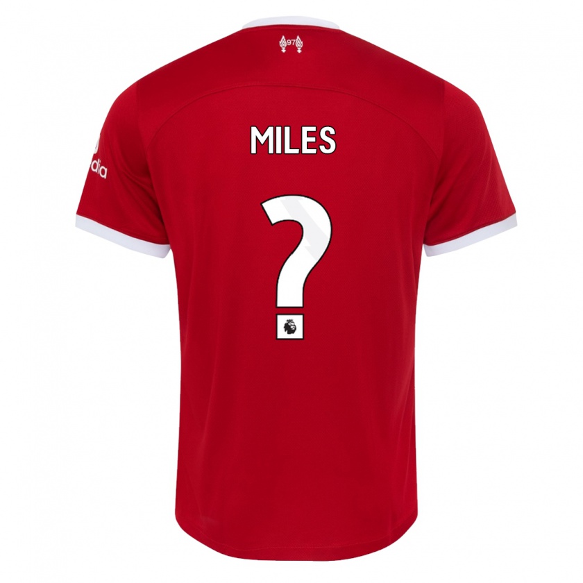 Kandiny Niño Camiseta Terence Miles #0 Rojo 1ª Equipación 2023/24 La Camisa Chile