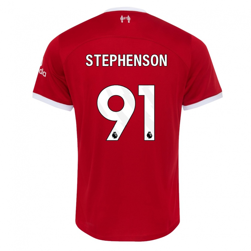 Kandiny Niño Camiseta Luca Stephenson #91 Rojo 1ª Equipación 2023/24 La Camisa Chile