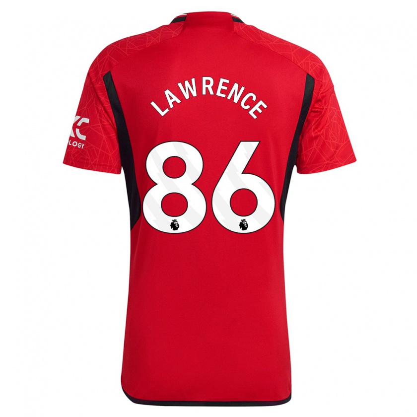 Kandiny Niño Camiseta Marcus Lawrence #86 Rojo 1ª Equipación 2023/24 La Camisa Chile