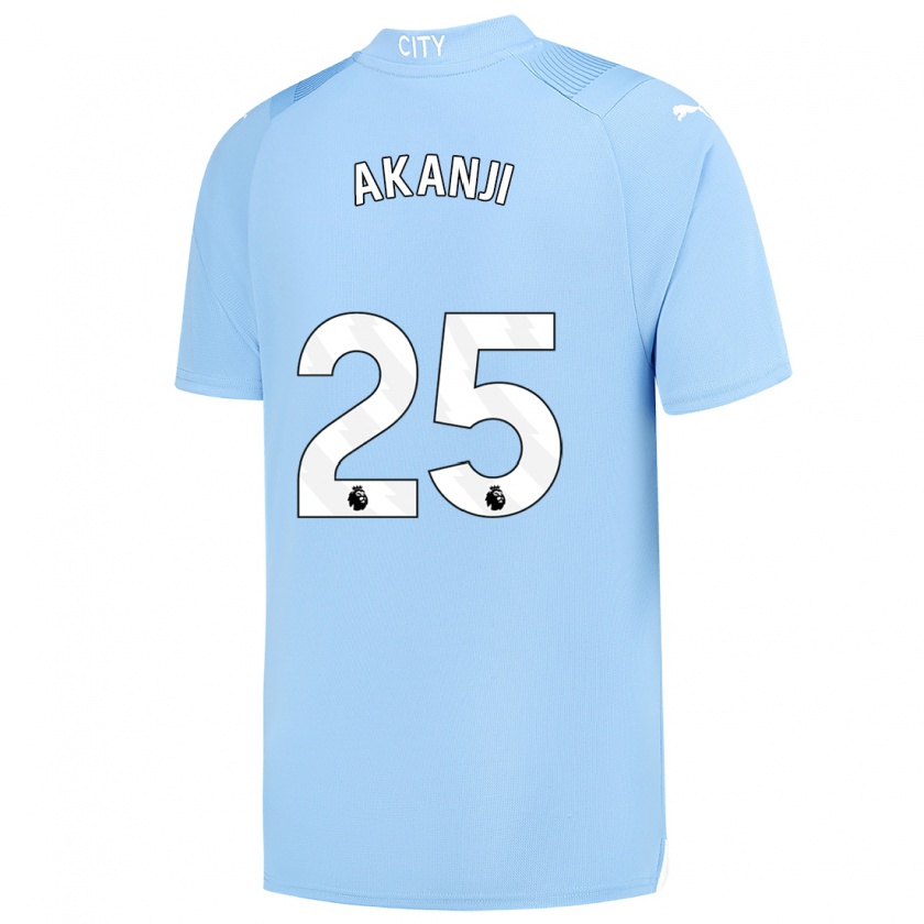 Kandiny Niño Camiseta Manuel Akanji #25 Azul Claro 1ª Equipación 2023/24 La Camisa Chile