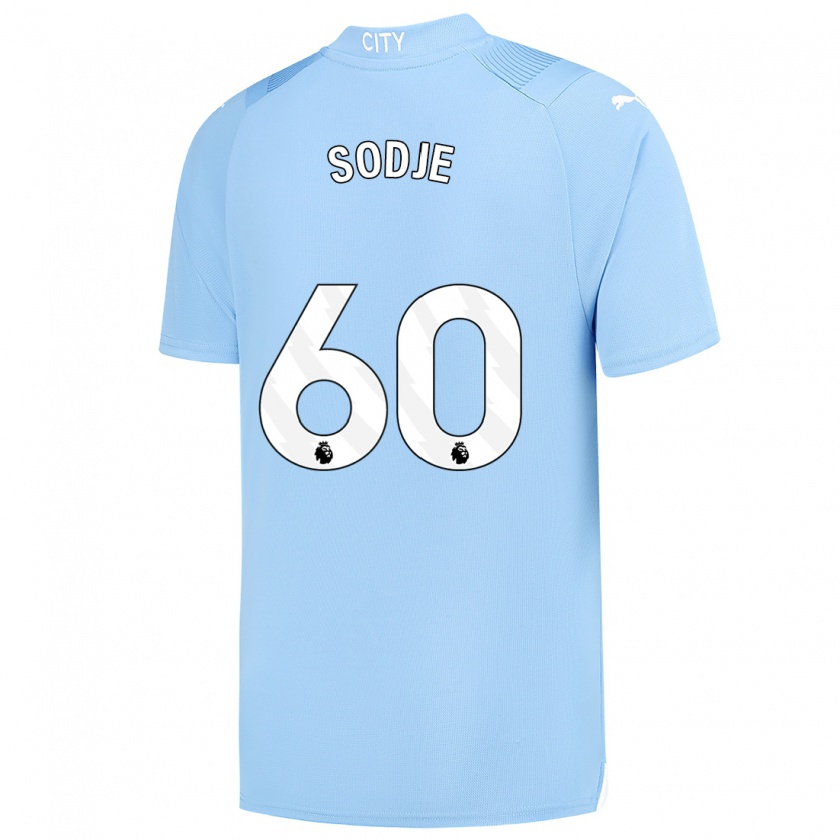 Kandiny Niño Camiseta Tai Sodje #60 Azul Claro 1ª Equipación 2023/24 La Camisa Chile