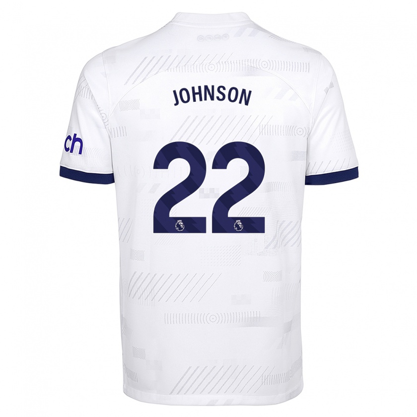 Kandiny Niño Camiseta Brennan Johnson #22 Blanco 1ª Equipación 2023/24 La Camisa Chile