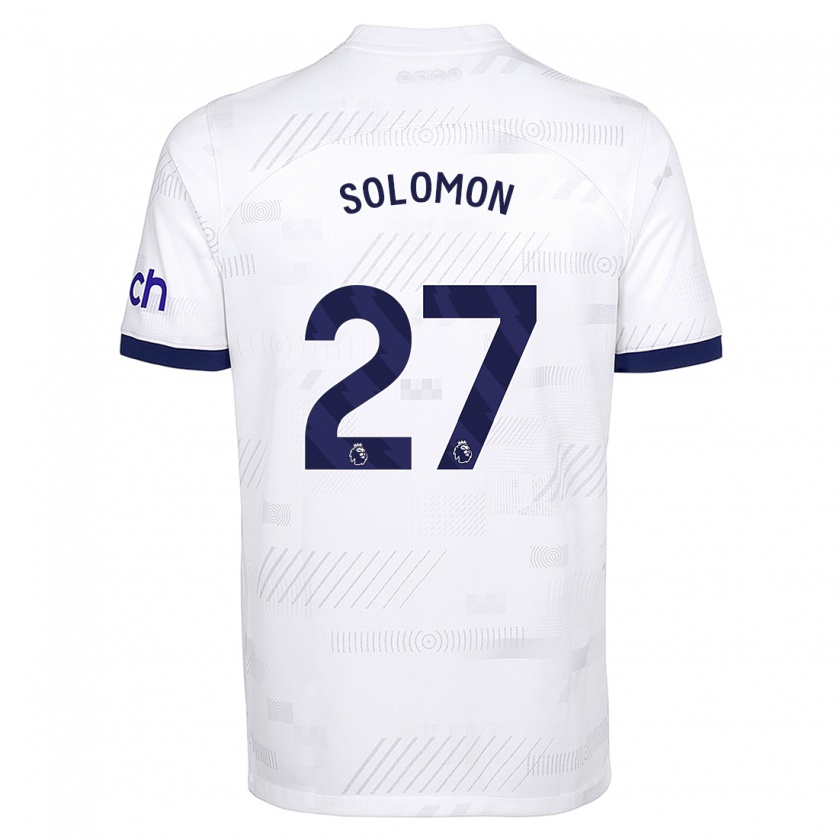 Kandiny Niño Camiseta Manor Solomon #27 Blanco 1ª Equipación 2023/24 La Camisa Chile
