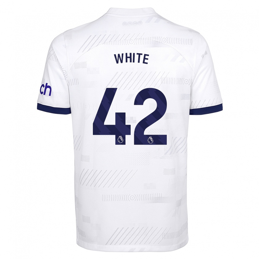 Kandiny Niño Camiseta Harvey White #42 Blanco 1ª Equipación 2023/24 La Camisa Chile