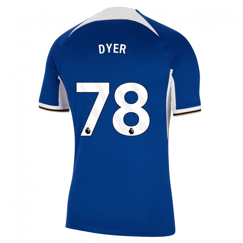Kandiny Niño Camiseta Kiano Dyer #78 Azul 1ª Equipación 2023/24 La Camisa Chile