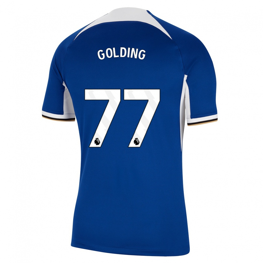 Kandiny Niño Camiseta Michael Golding #77 Azul 1ª Equipación 2023/24 La Camisa Chile