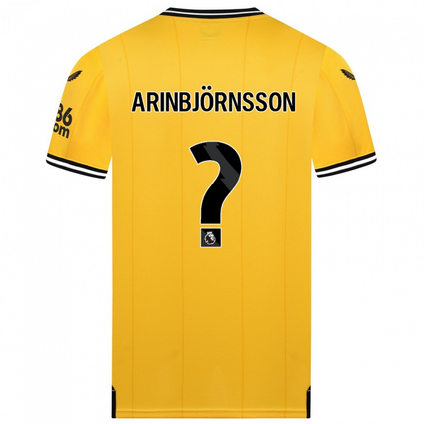 Kandiny Niño Camiseta Pálmi Rafn Arinbjörnsson #0 Amarillo 1ª Equipación 2023/24 La Camisa Chile