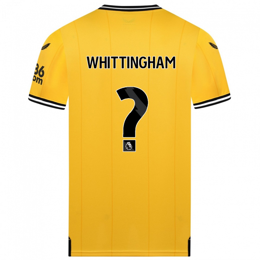Kandiny Niño Camiseta Matthew Whittingham #0 Amarillo 1ª Equipación 2023/24 La Camisa Chile
