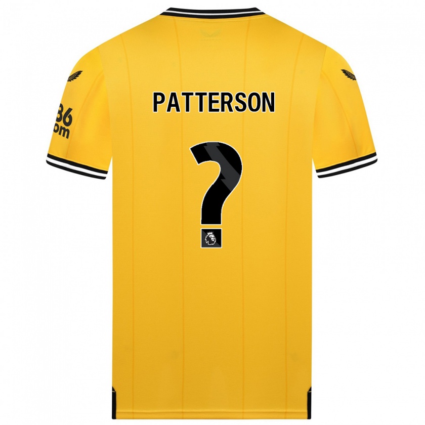 Kandiny Niño Camiseta Lennon Patterson #0 Amarillo 1ª Equipación 2023/24 La Camisa Chile