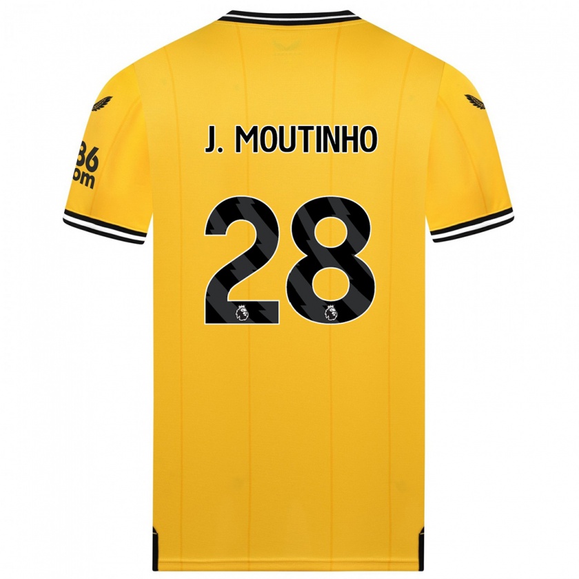 Kandiny Niño Camiseta Joao Moutinho #28 Amarillo 1ª Equipación 2023/24 La Camisa Chile