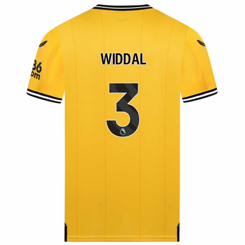 Kandiny Niño Camiseta Natalie Widdal #3 Amarillo 1ª Equipación 2023/24 La Camisa Chile