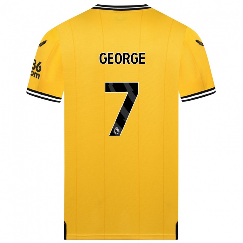 Kandiny Niño Camiseta Tammi George #7 Amarillo 1ª Equipación 2023/24 La Camisa Chile