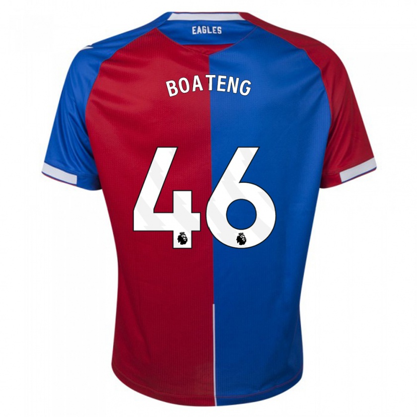 Kandiny Niño Camiseta Malachi Boateng #46 Rojo Azul 1ª Equipación 2023/24 La Camisa Chile