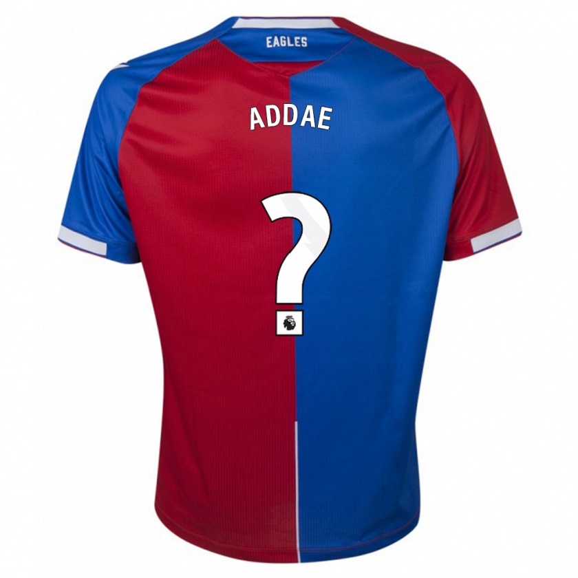 Kandiny Niño Camiseta Joshua Addae #0 Rojo Azul 1ª Equipación 2023/24 La Camisa Chile