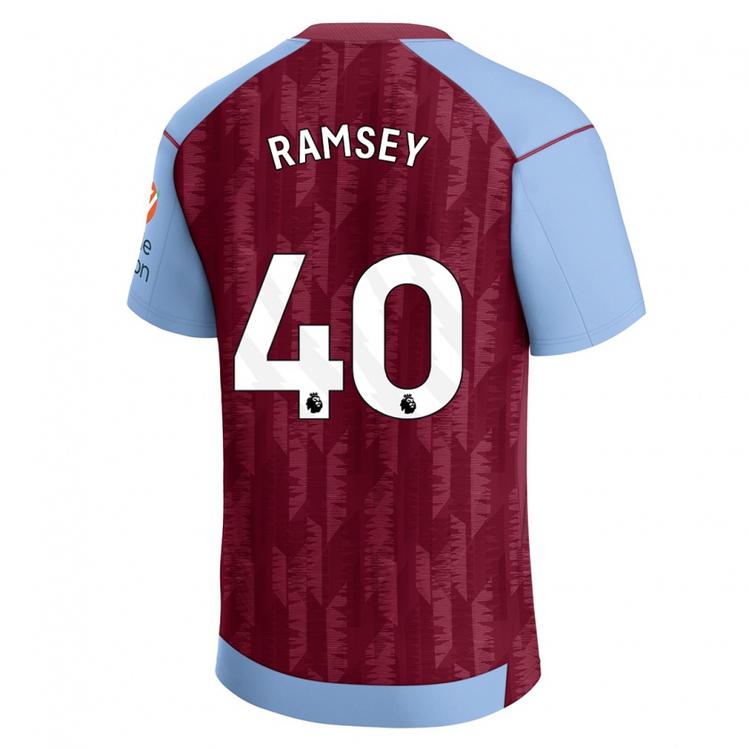 Kandiny Niño Camiseta Aaron Ramsey #40 Azul Claro 1ª Equipación 2023/24 La Camisa Chile