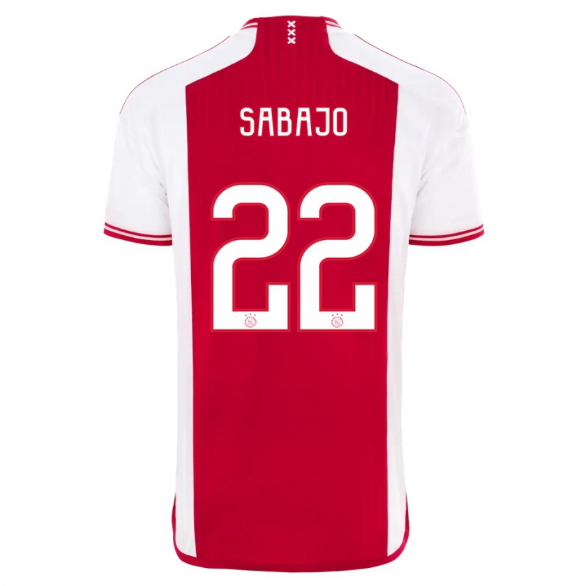 Kandiny Niño Camiseta Quinty Sabajo #22 Rojo Blanco 1ª Equipación 2023/24 La Camisa Chile
