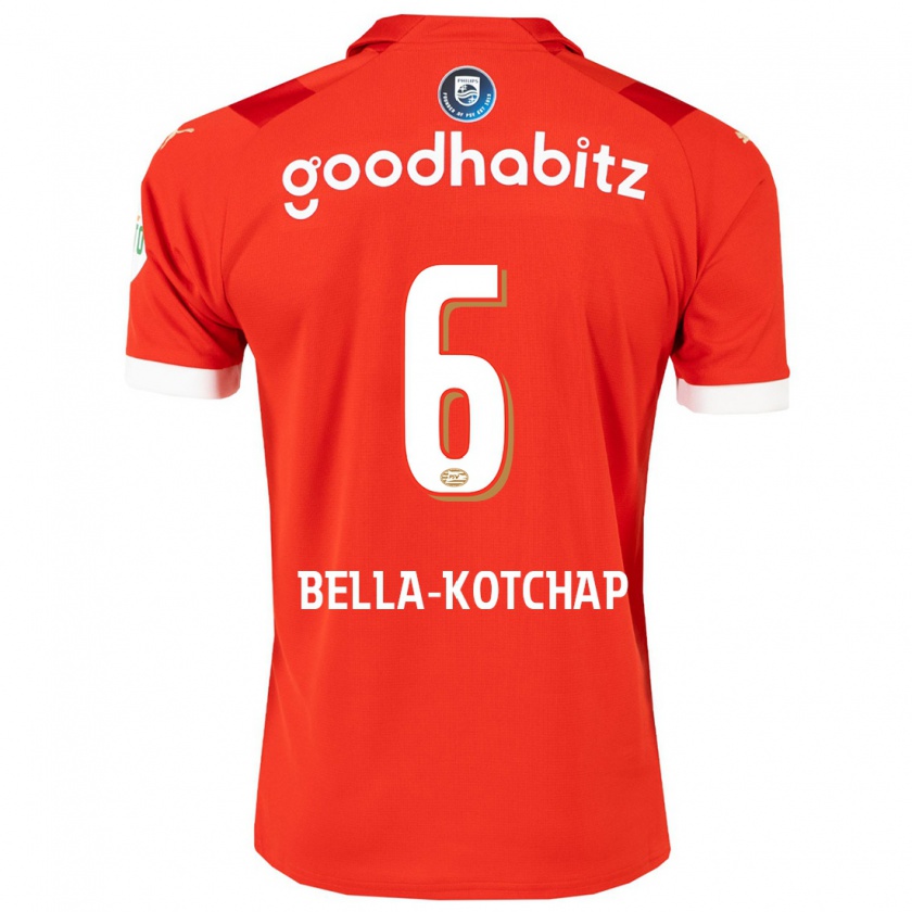 Kandiny Niño Camiseta Armel Bella-Kotchap #6 Rojo 1ª Equipación 2023/24 La Camisa Chile