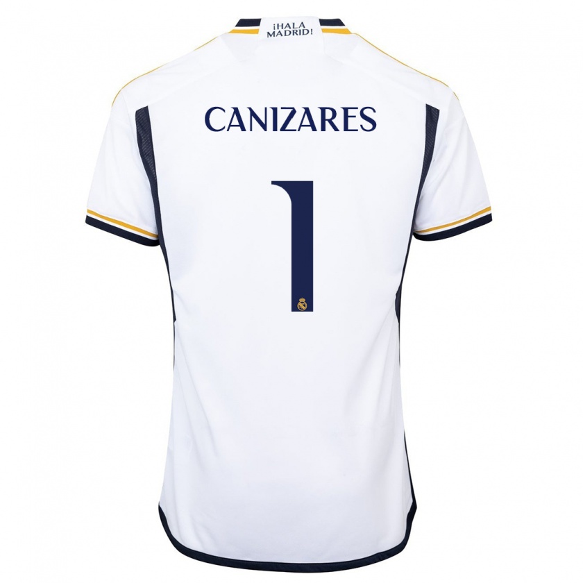 Kandiny Niño Camiseta Lucas Cañizares #1 Blanco 1ª Equipación 2023/24 La Camisa Chile