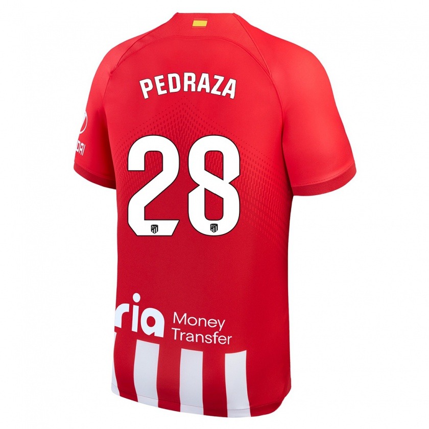 Kandiny Niño Camiseta Alfredo Pedraza #28 Rojo Blanco 1ª Equipación 2023/24 La Camisa Chile
