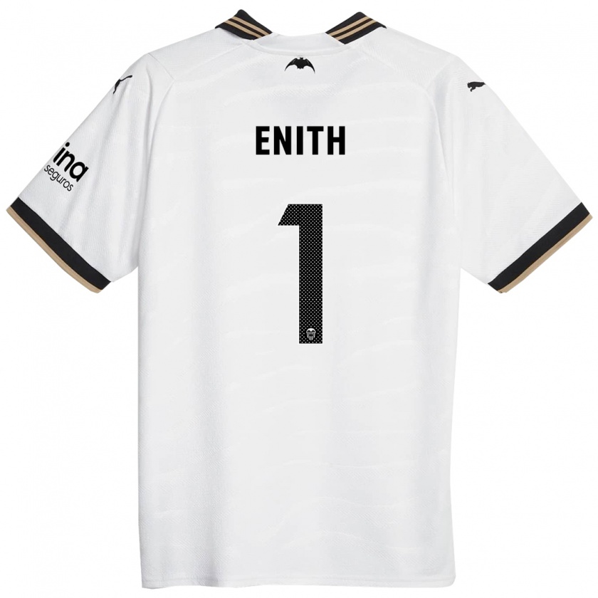 Kandiny Niño Camiseta Enith #1 Blanco 1ª Equipación 2023/24 La Camisa Chile