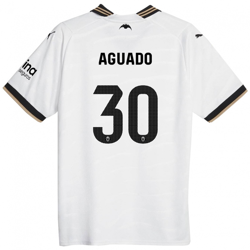 Kandiny Niño Camiseta Julia Aguado #30 Blanco 1ª Equipación 2023/24 La Camisa Chile