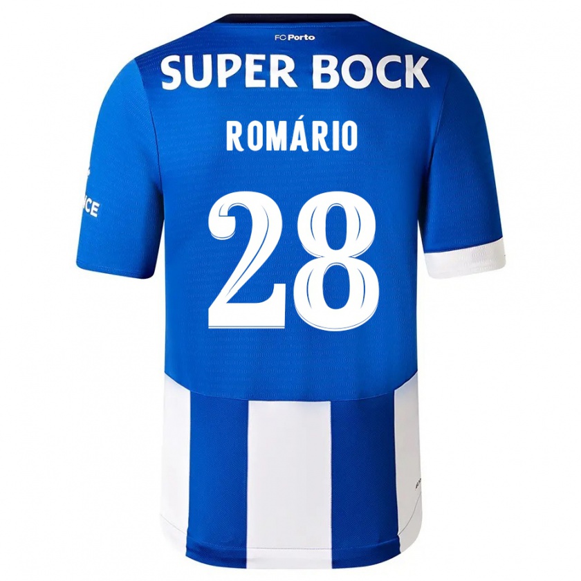 Kandiny Niño Camiseta Romário Baró #28 Azul Blanco 1ª Equipación 2023/24 La Camisa Chile