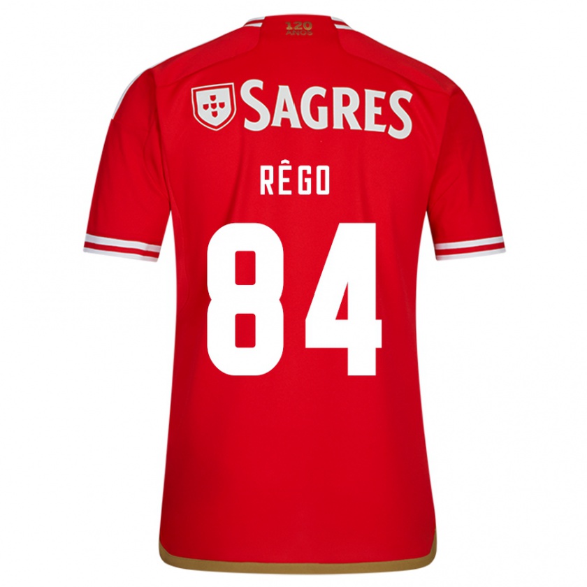 Kandiny Niño Camiseta João Rêgo #84 Rojo 1ª Equipación 2023/24 La Camisa Chile