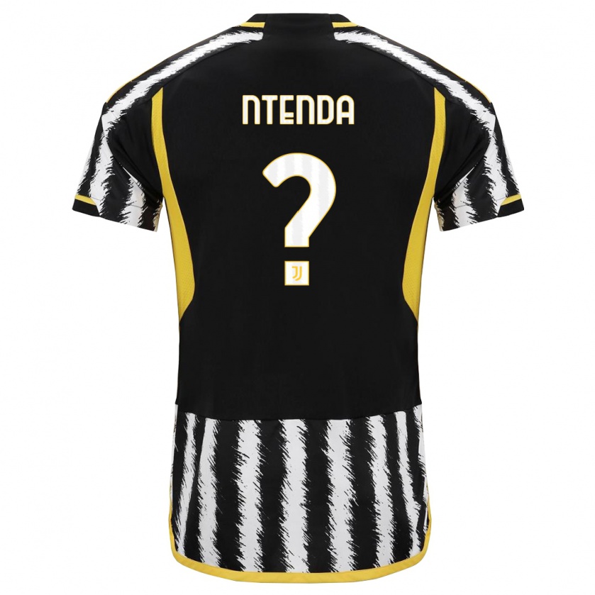 Kandiny Niño Camiseta Jean-Claude Ntenda #0 Blanco Negro 1ª Equipación 2023/24 La Camisa Chile
