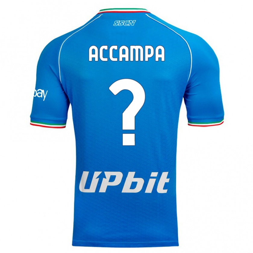 Kandiny Niño Camiseta Davide Accampa #0 Cielo Azul 1ª Equipación 2023/24 La Camisa Chile
