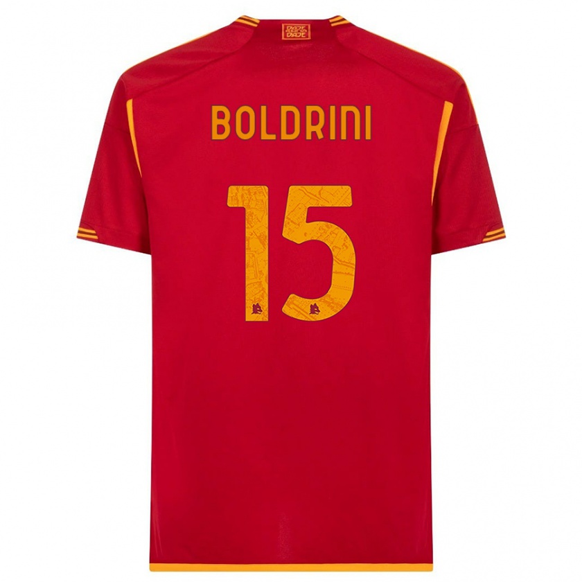 Kandiny Niño Camiseta Mattia Boldrini #15 Rojo 1ª Equipación 2023/24 La Camisa Chile