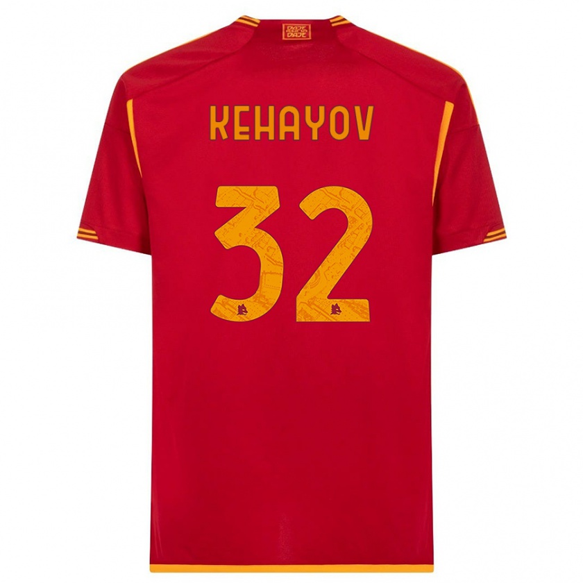 Kandiny Niño Camiseta Atanas Kehayov #32 Rojo 1ª Equipación 2023/24 La Camisa Chile