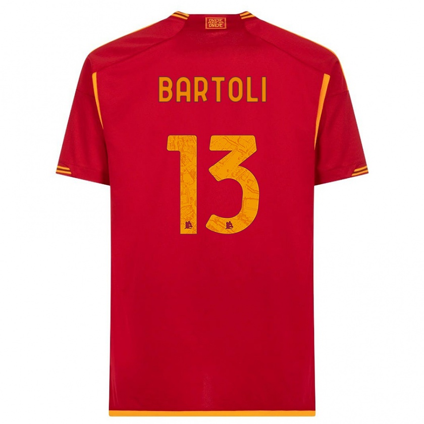 Kandiny Niño Camiseta Elisa Bartoli #13 Rojo 1ª Equipación 2023/24 La Camisa Chile