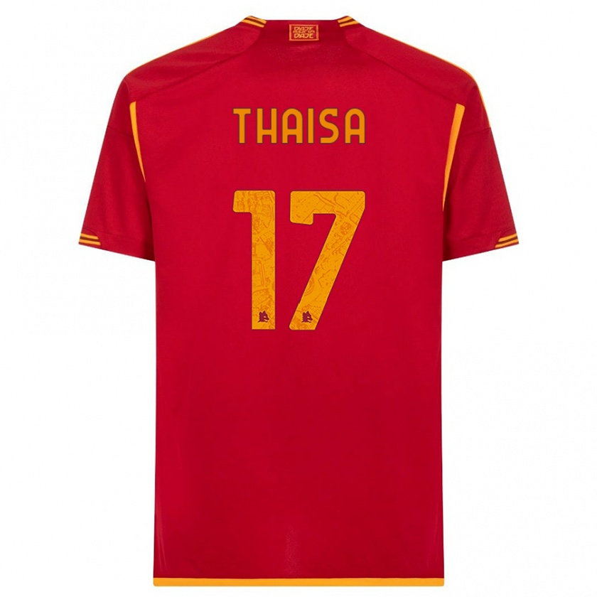 Kandiny Niño Camiseta Thaisa #17 Rojo 1ª Equipación 2023/24 La Camisa Chile