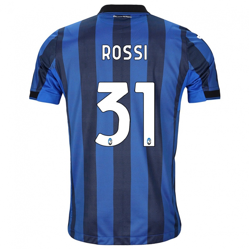 Kandiny Niño Camiseta Francesco Rossi #31 Azul Negro 1ª Equipación 2023/24 La Camisa Chile