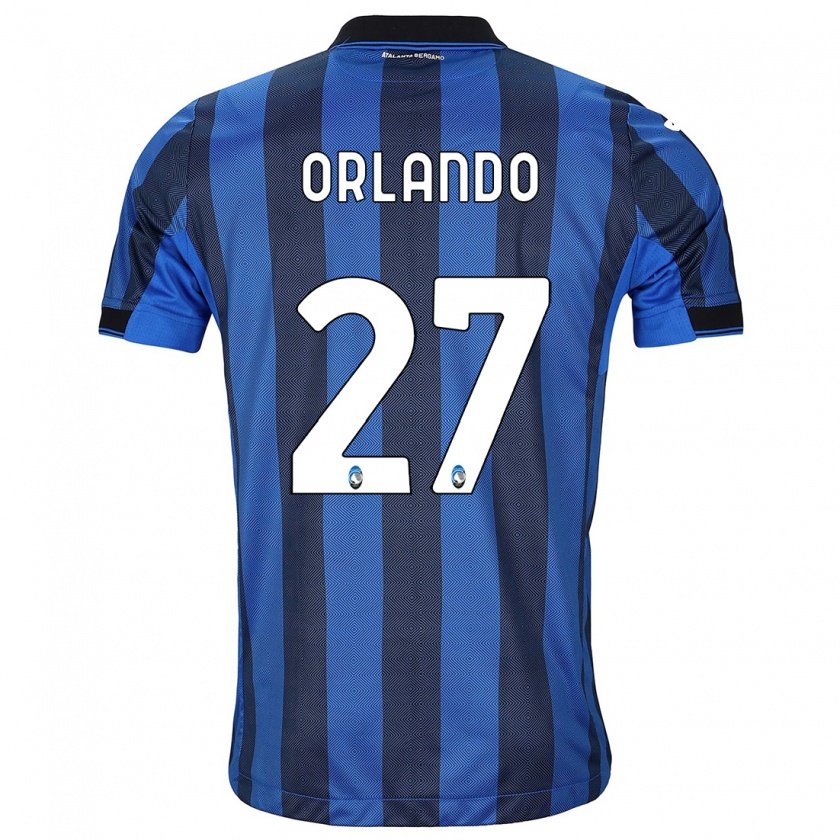 Kandiny Niño Camiseta Daniele Orlando #27 Azul Negro 1ª Equipación 2023/24 La Camisa Chile