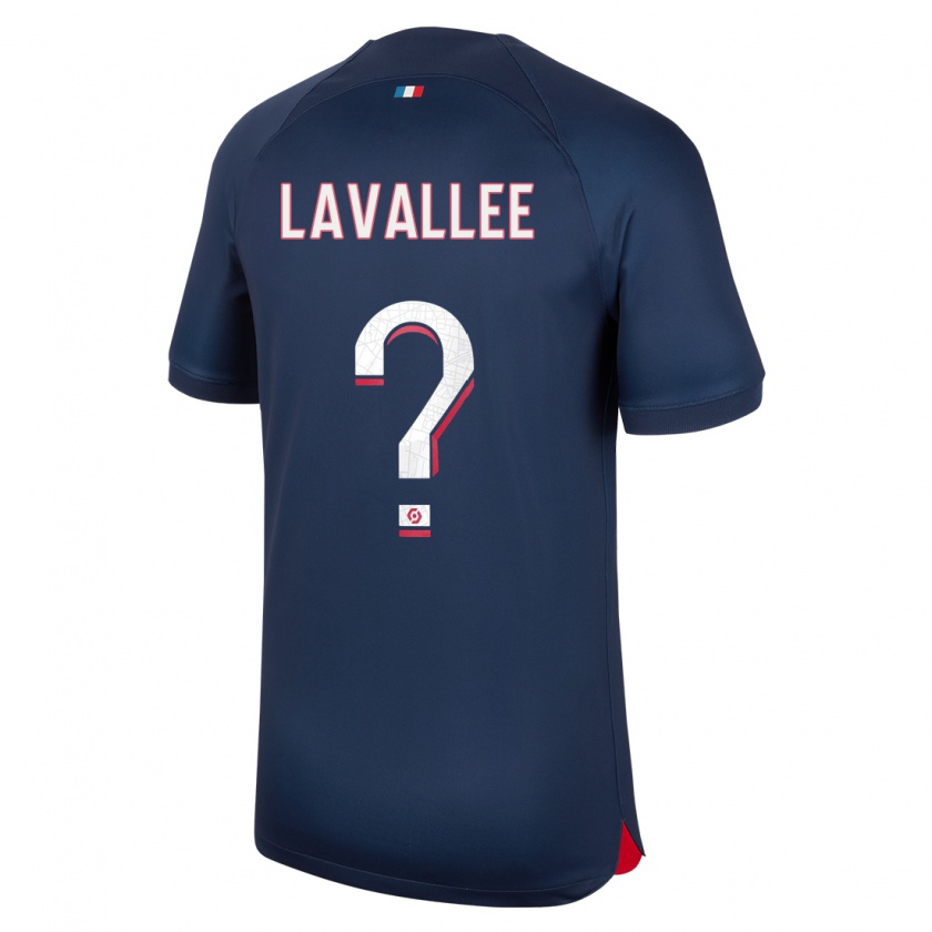 Kandiny Niño Camiseta Lucas Lavallee #0 Azul Rojo 1ª Equipación 2023/24 La Camisa Chile