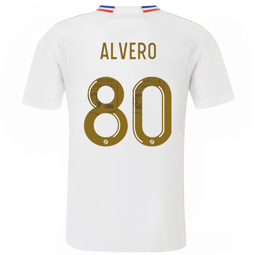 Kandiny Niño Camiseta Skelly Alvero #80 Blanco 1ª Equipación 2023/24 La Camisa Chile