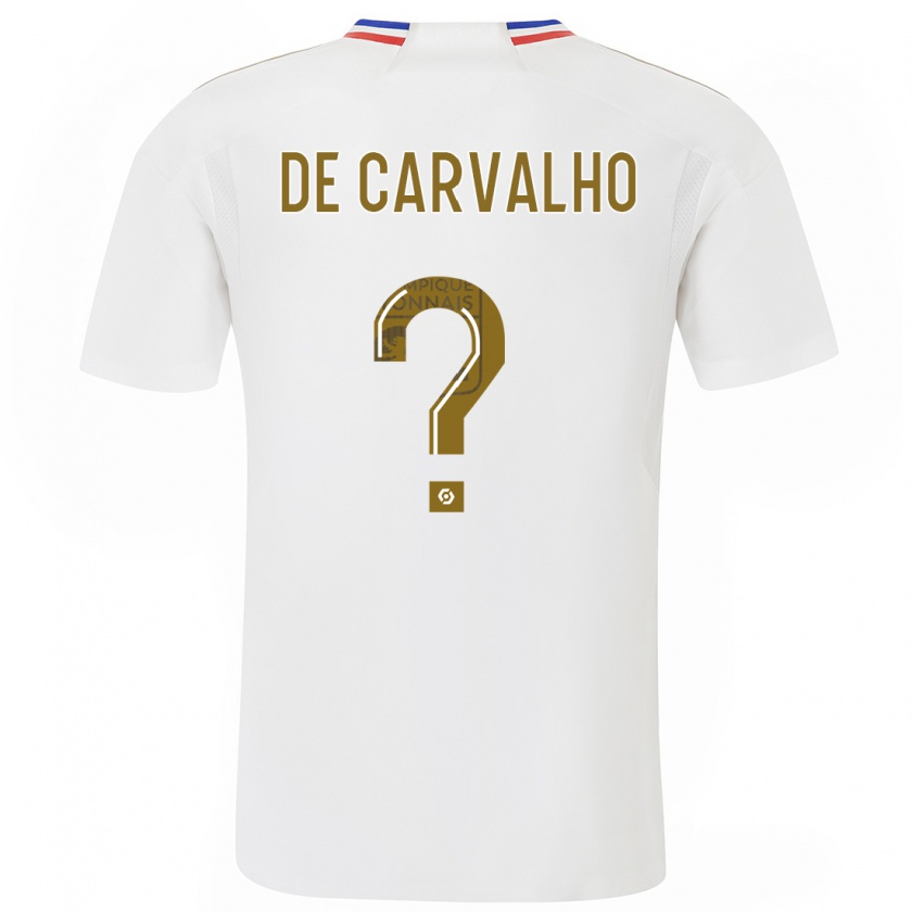 Kandiny Niño Camiseta Mathys De Carvalho #0 Blanco 1ª Equipación 2023/24 La Camisa Chile
