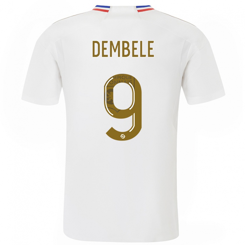 Kandiny Niño Camiseta Moussa Dembele #9 Blanco 1ª Equipación 2023/24 La Camisa Chile
