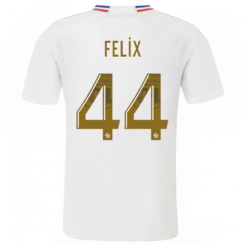 Kandiny Niño Camiseta Marley Felix #44 Blanco 1ª Equipación 2023/24 La Camisa Chile