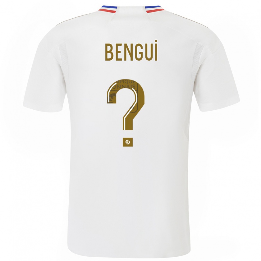 Kandiny Niño Camiseta Justin Bengui #0 Blanco 1ª Equipación 2023/24 La Camisa Chile